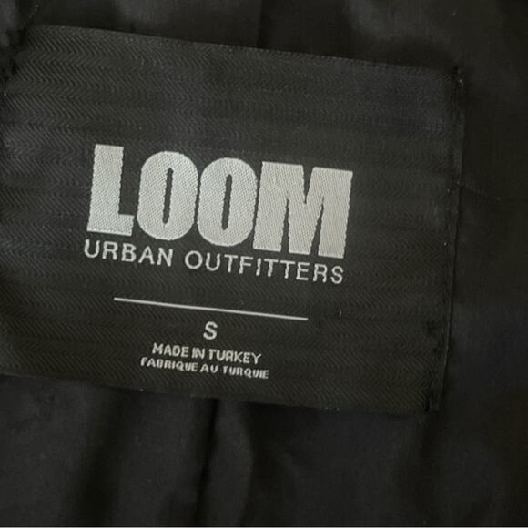 Loom Urban Outfitters Check Double Breasted Blazer Size Small Academia Grunge - Picture 11 of 11